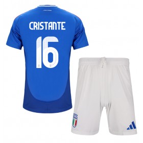 Italia Bryan Cristante #16 Hjemme skjorte til barn EM 2024 Kortermet (+ korte bukser)